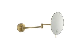 Зеркало с увеличением Boheme 508-MG золото матовое